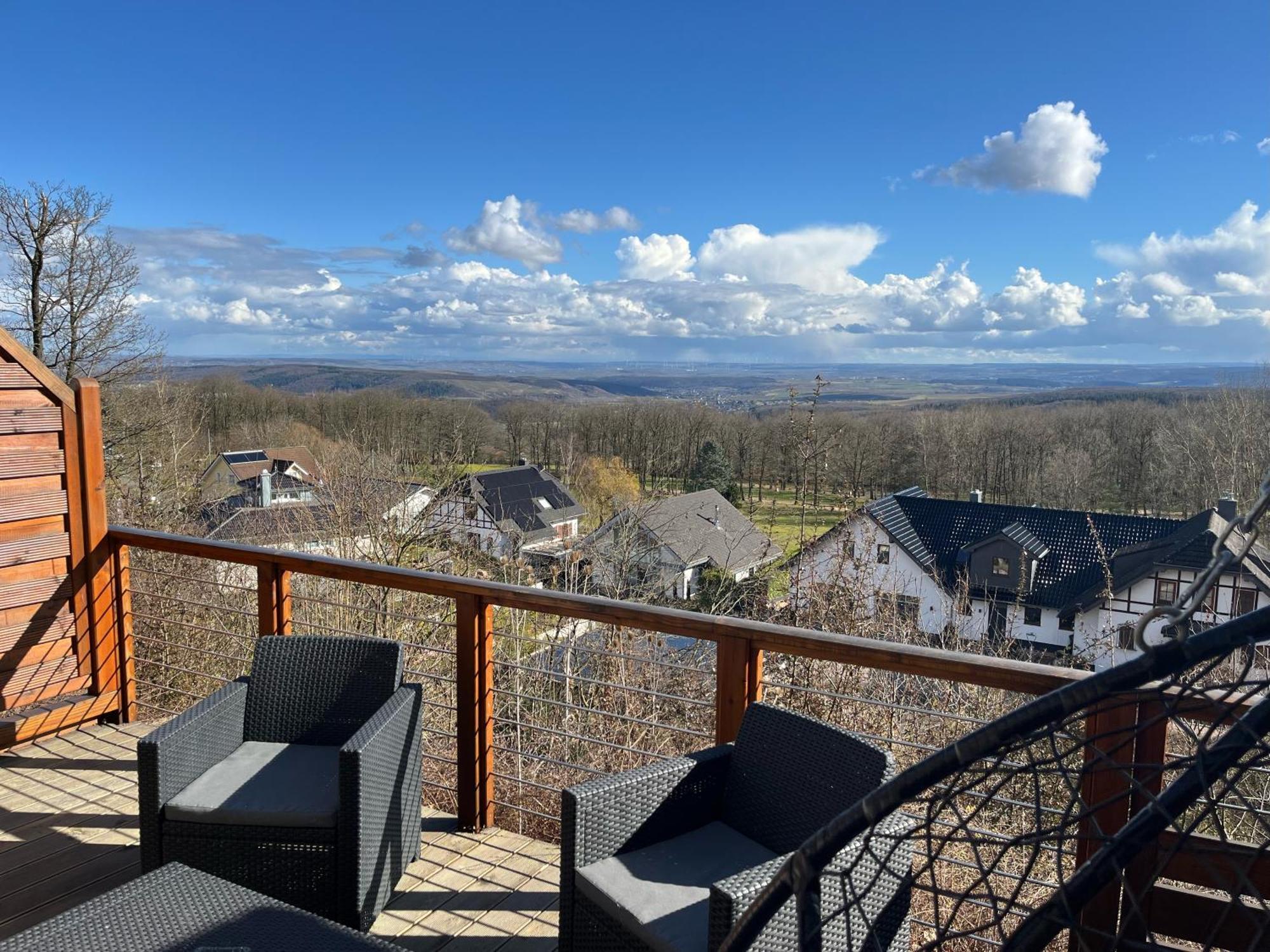 Wundervolle Aussicht In Bester Lage Auf "Wolke7" Stromberg (Hunsrueck) Exterior foto